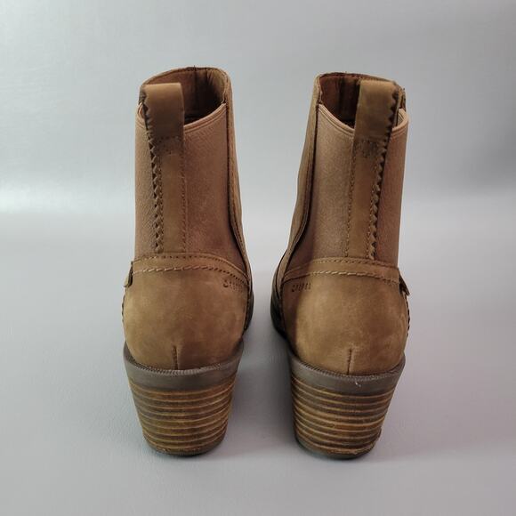 Teva Women's Brown Leather Anaya Chelsea Waterproof Booties Brown 9.5 - Picture 6 of 13